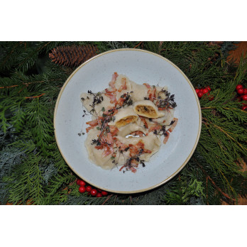 Pierogi z kapustą i grzybami leśnymi  6 szt