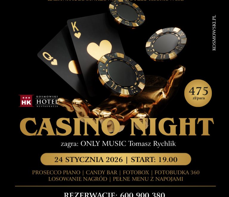 BAL KARNAWAŁOWY CASINO NIGHT W HOTELU KOSMOWSKI